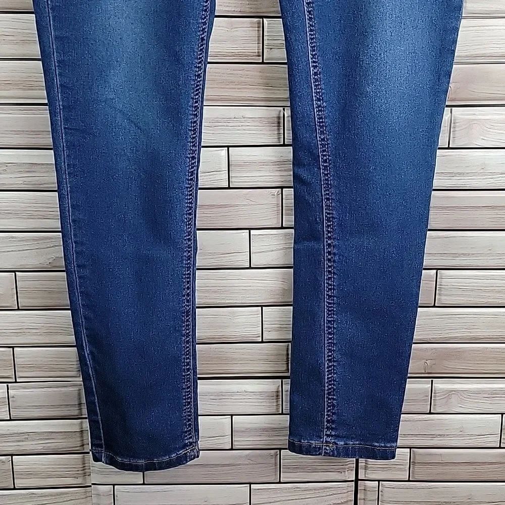 Red Bottoms Juniors blue denim skinny ankle jeans Size 11 - Picture 6 of 16